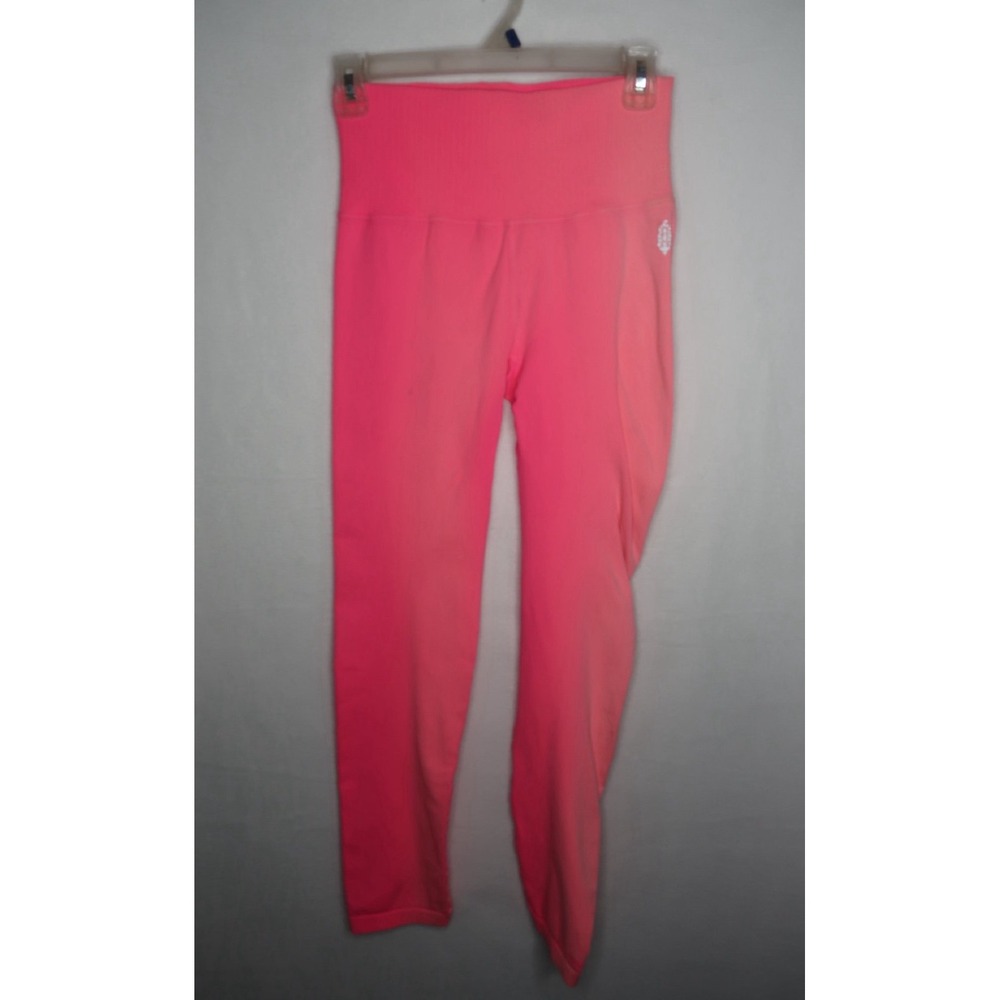 Free People Movement Leggings M/L Tropical Pink NWT High Rise Active Yoga FLAWED